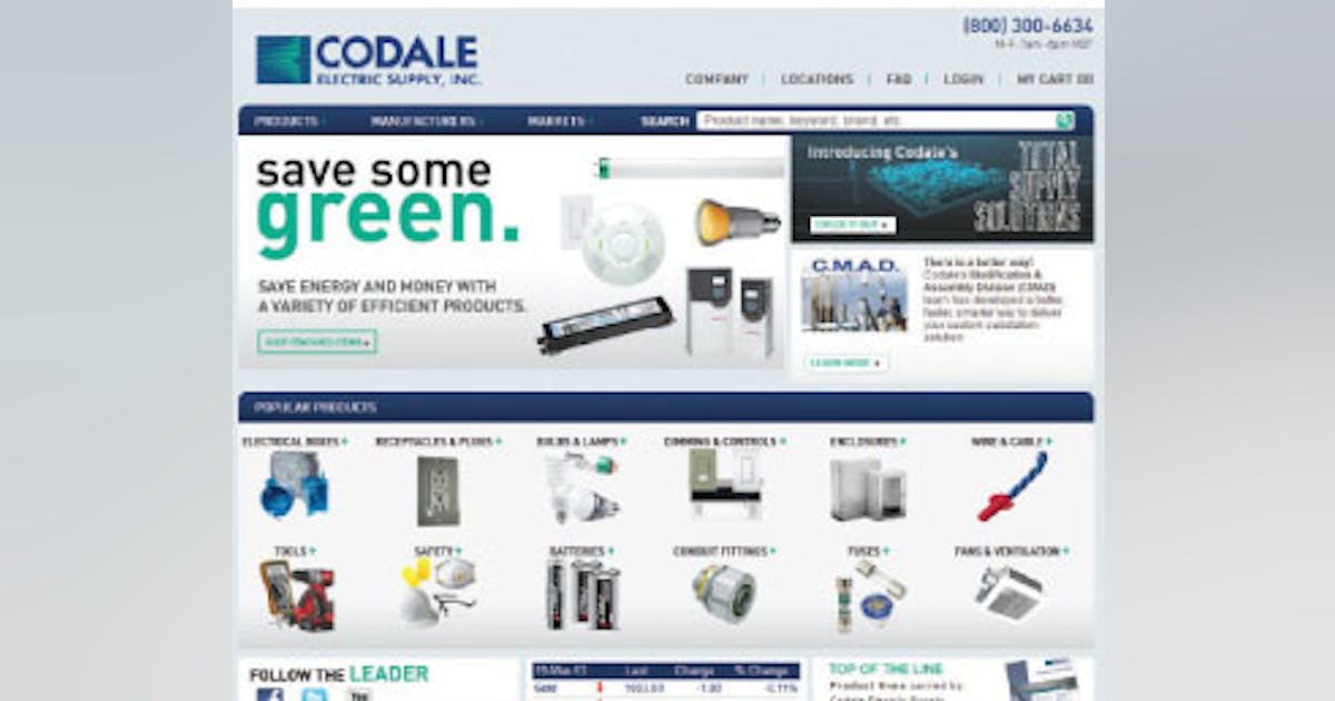 Codale Electric Announces Website Launch Electrical