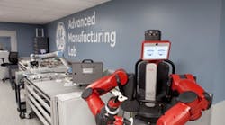 &apos;Baxter&apos; the robot welcomed guests to the official opening of GE&apos;s new Advanced Manufacturing Lab in Plainville, Conn., on Nov. 19. He will be part of a state-of-the-art manufacturing line now being developed to produce the company&apos;s new GuardEon circuit breakers beginning in 2015.