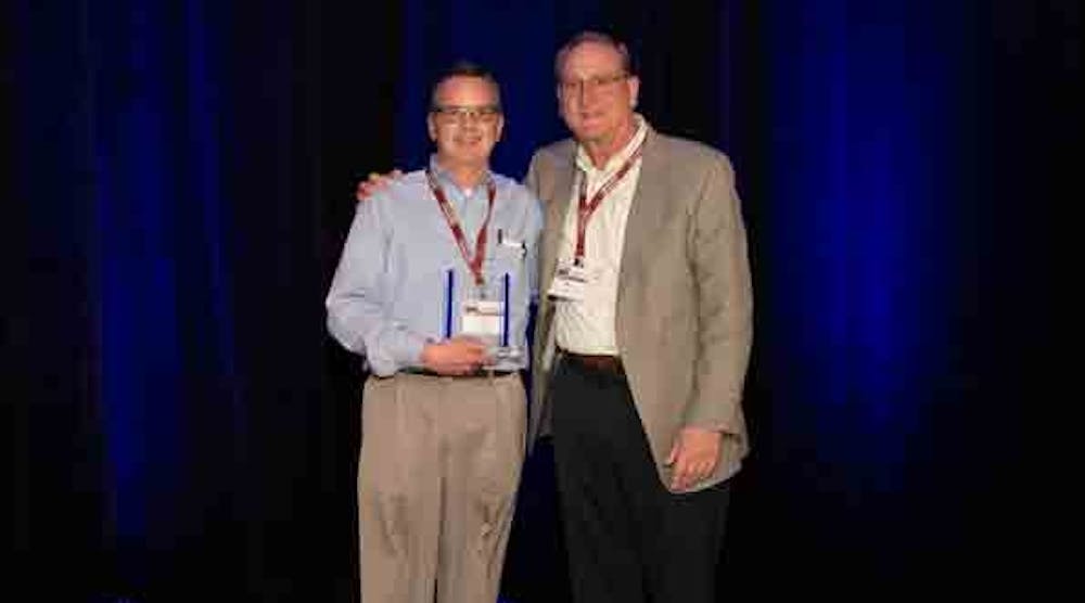 Bert Wheeler ( left) received the first annual John Hardy Lifetime Achievement Award at CapitalTristate&rsquo;s Annual Business Meeting. John Hardy is the outgoing president of CapitalTristate and the award&rsquo;s namesake.