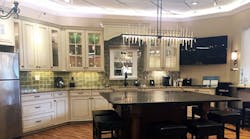 The lighting showroom at Warshauer Electric&apos;s Lighting Design Center in Tinton Falls, NJ, helps them promote and merchandise Lutron&rsquo;s full line of shading solutions including dual roller shades, blackouts, Triathlon, pleated, venetians, draperies and romans.