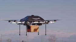 Amazon&apos;s goal for Prime Air is to get packages of up to five pounds to customers within 30 minutes of the order.
