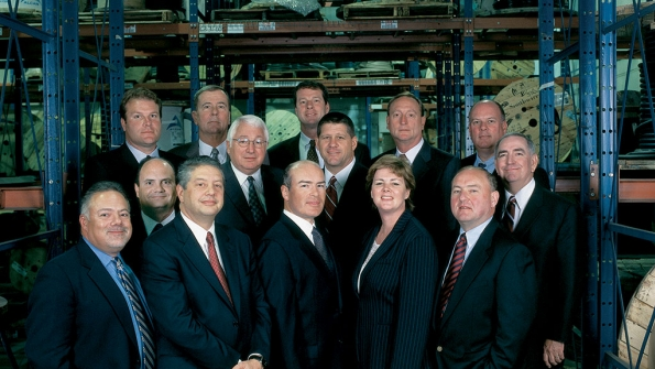 Front row left to right Jay Bricker Carl Brand Richard Worthy Kathy Rusko and Jack Mumford Middle row David RosensteinBill Cooper Greg Griswold and Les Williamson Back row John Marshall Dick Coates Chis Newport John Hardy and Greg Hames