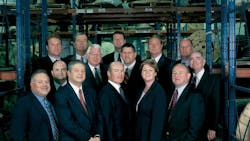 Front row left to right Jay Bricker Carl Brand Richard Worthy Kathy Rusko and Jack Mumford Middle row David RosensteinBill Cooper Greg Griswold and Les Williamson Back row John Marshall Dick Coates Chis Newport John Hardy and Greg Hames Front row left to right Jay Bricker Carl Brand Richard Worthy Kathy Rusko and Jack Mumford Middle row David RosensteinBill Cooper Greg Griswold and Les Williamson Back row John Marshall Dick Coates Chis Newport John Hardy and Greg Hames