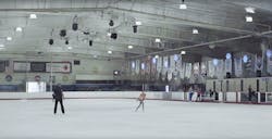 San Diego Ice Arena with new lighting system San Diego Ice Arena with new lighting system