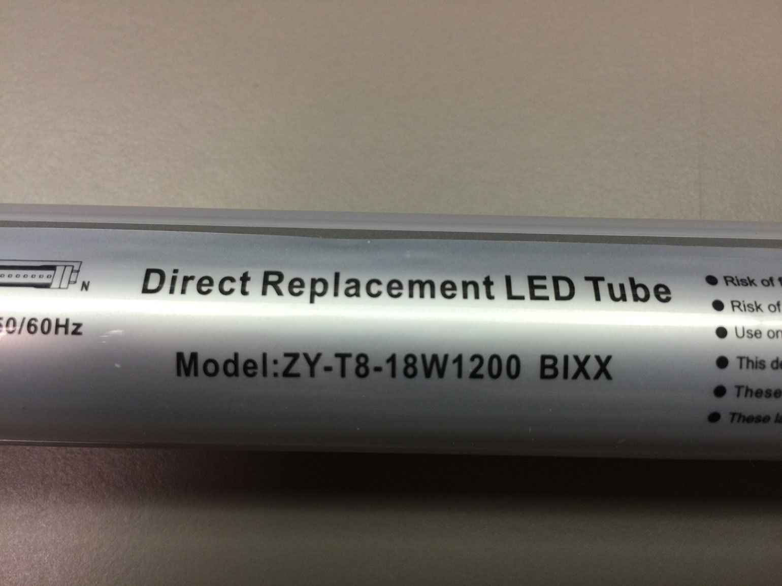 Counterfeit Replacement LED Tube Lamp