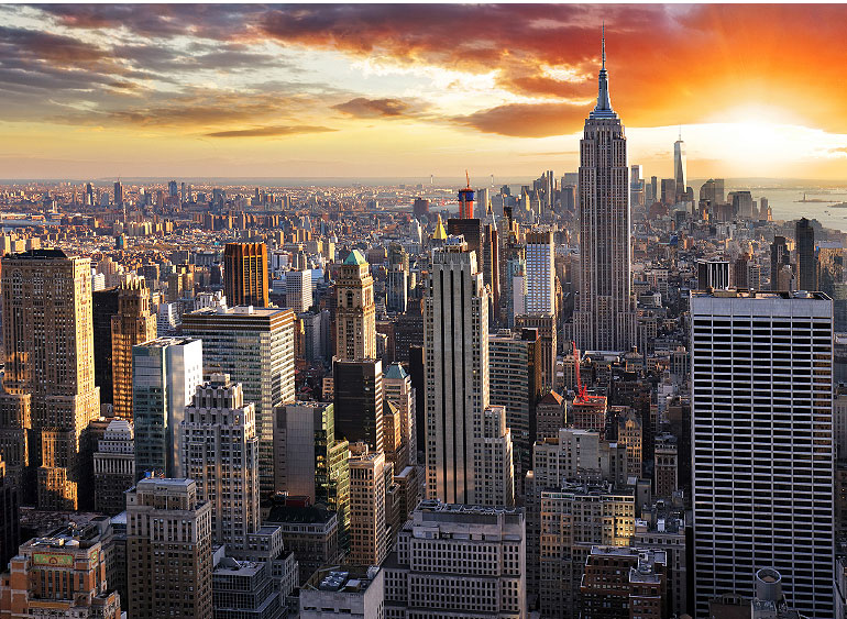 New York, NY, sunrise