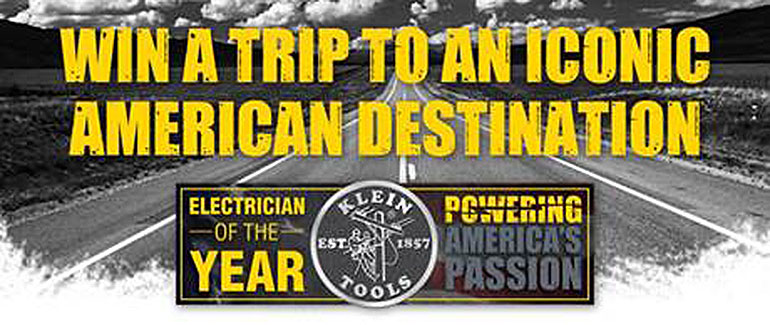 Klein Tools Electrician of the Year graphic