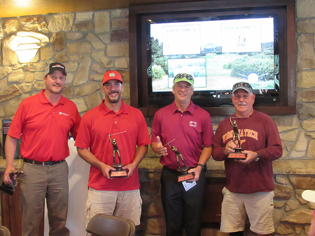 Winners of Blazer Electric's Blazer Benefit Golf Tournament
