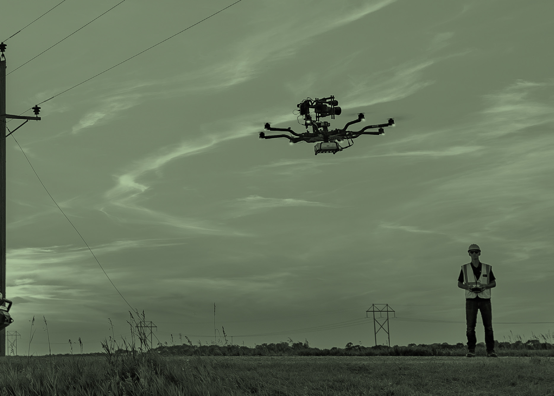 Drones for monitoring utility systems