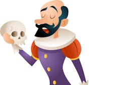 Actor on stage, Hamlet Actor on stage, Hamlet