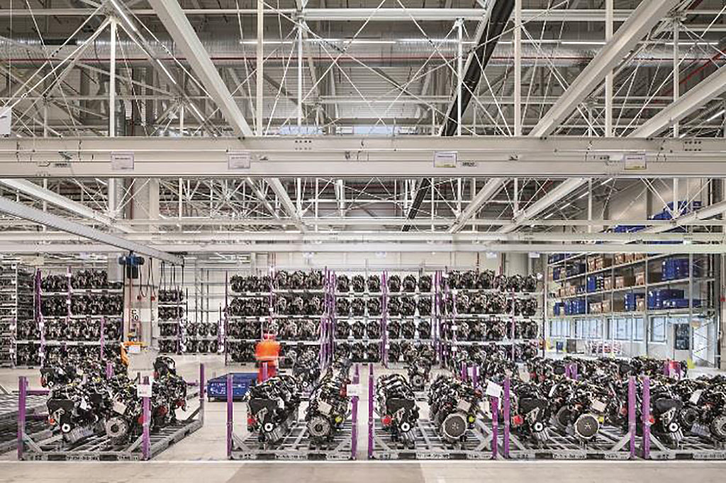 VW Group factory with Zumtobel lighting