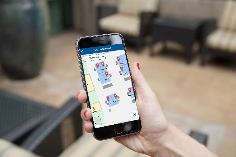 Zumtobel lighting control dashboard on smart phone