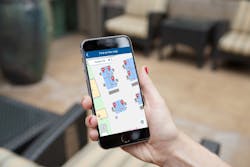 Zumtobel lighting control dashboard on smart phone Zumtobel lighting control dashboard on smart phone