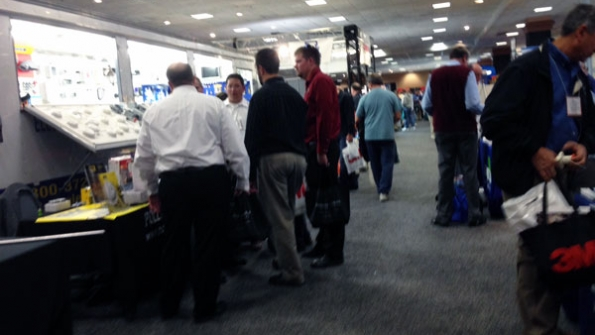 Exhibitors said Philadelphia area electrical distributors and the Philadelphia Electric Association brought in 19 busloads of electrical contractors and other end users to the show