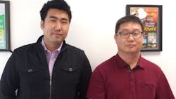 Jay Lee left is now general manager of MaxLite39s Western office and Fred Kim is now warehouse manager at the facility in Rancho Cucamonga Calif Jay Lee left is now general manager of MaxLite39s Western office and Fred Kim is now warehouse manager at the facility in Rancho Cucamonga Calif