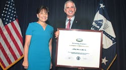 U.S. Secretary of Commerce Penny Pritzker presented Tim Flynn, Allied Wire &amp; Cable&rsquo;s president and CEO, with the &apos;E&apos; Award for Exports on May 28 in Washington, D.C.