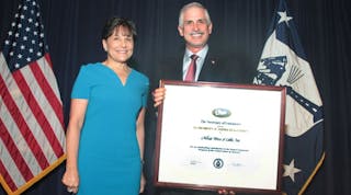 U.S. Secretary of Commerce Penny Pritzker presented Tim Flynn, Allied Wire &amp; Cable&rsquo;s president and CEO, with the &apos;E&apos; Award for Exports on May 28 in Washington, D.C.