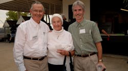 Here&rsquo;s Ed, his wife Marilyn, and their son Ed, taken at Johnson Electric Supply&rsquo;s 100th anniversary celebration in 2007.
