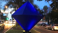 West Hollywood art installation Illumetric lit by LEDtronics LED T8 tubes West Hollywood art installation Illumetric lit by LEDtronics LED T8 tubes