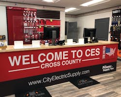 Interior of the CES Cross County store in South Carolina.