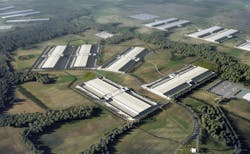 If fully leased, the Golden Plains Technology Park could eventually include 13 data centers and as much as $6 billion in total construction. If fully leased, the Golden Plains Technology Park could eventually include 13 data centers and as much as $6 billion in total construction.