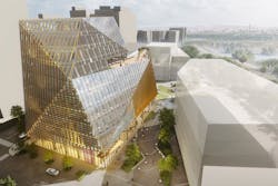 The $1 billion Virginia Tech Innovation Center at Potomac Yard expected to begin construction this summer utilizes an innovative design to enhance production of solar power. The $1 billion Virginia Tech Innovation Center at Potomac Yard expected to begin construction this summer utilizes an innovative design to enhance production of solar power.