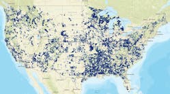 Published on Oct. 8, 2020, this FCC map shows in dark blue eligible areas for the Rural Digital Opportunity Fund Phase I auction (Auction 904), areas that can qualify to receive support to offer voice and broadband service meeting the FCC&rsquo;s requirements.