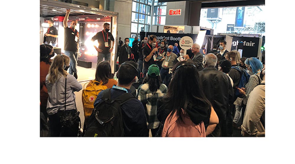 Mark Roush, principal, Experience Lighting, Red Bank, NJ, gave show attendees a tour of the show floor to highlight winners of the LightFair Innovation Awards.