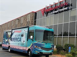 The We Supply America Tour rolled into Minneapolis last year to visit with the folks at Sonepar's Viking Electric Supply. The We Supply America Tour rolled into Minneapolis last year to visit with the folks at Sonepar's Viking Electric Supply.