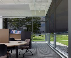 Lutron’s lighting controls and shading systems can be programmed to factor daylighting into light levels. (Photo credit: Lutron) Lutron’s lighting controls and shading systems can be programmed to factor daylighting into light levels. (Photo credit: Lutron)