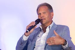 Jim Johnson, NEMRA's president & CEO, spoke about the need for all players in the electrical supply chain to break down the silos that have kept them working separately for so many years. Jim Johnson, NEMRA's president & CEO, spoke about the need for all players in the electrical supply chain to break down the silos that have kept them working separately for so many years.