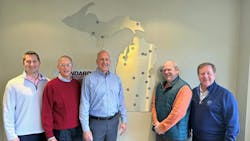 Kris Prebola, VP, Sonepar M&A; Ben Rosenthal, CFO, Standard and Madison Electric; Bill Gray, president of Standard Electric; Brett Schneider, president of Madison Electric; and Andy Waring, president, Sonepar Central Region. Kris Prebola, VP, Sonepar M&A; Ben Rosenthal, CFO, Standard and Madison Electric; Bill Gray, president of Standard Electric; Brett Schneider, president of Madison Electric; and Andy Waring, president, Sonepar Central Region.