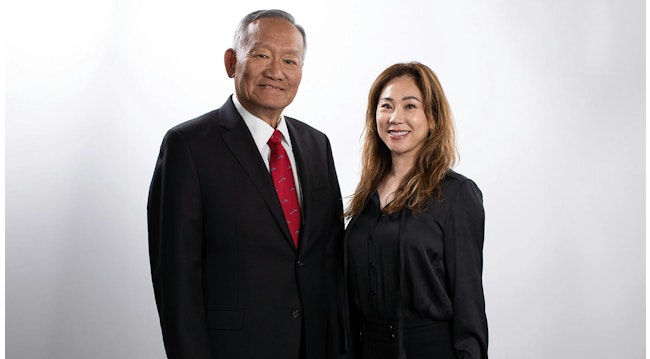 WAC Lighting Chairman Tony Wang and President Becky Li.
