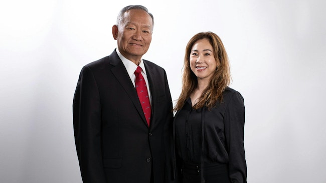 WAC Lighting Chairman Tony Wang and President Becky Li.