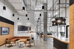 Sinclair installed PoE wiring in roughly 23,000 sq ft of Southwire offices, meeting rooms, workstations and multi-purpose space the Battery Atlanta mixed-used development adjacent to Truist Park, home of Major League Baseball’s Atlanta Braves. Sinclair installed PoE wiring in roughly 23,000 sq ft of Southwire offices, meeting rooms, workstations and multi-purpose space the Battery Atlanta mixed-used development adjacent to Truist Park, home of Major League Baseball’s Atlanta Braves.