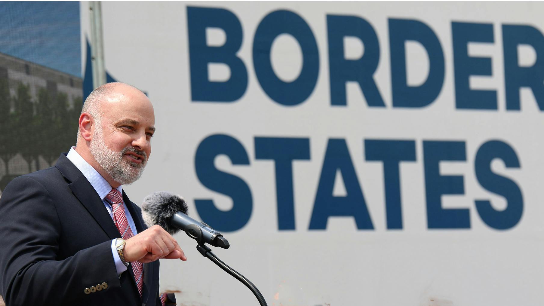 Jason Seger, Border States president and CEO, at the groundbreaking.