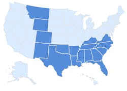 JD Martin now covers 17 states. JD Martin now covers 17 states.
