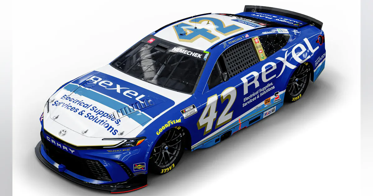 Rexel Racing Car Rexel USA Announces NASCAR Partnership with Legacy Motor Club for 2026 ...