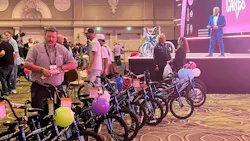 Working through the city's PAL and YMCA programs CES employees built 400 bicycles for children in Nashville.